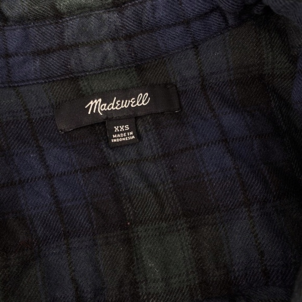 Madewell Multicolor Side Button Flannel Shirtdress - image 5
